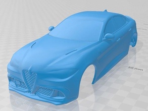 esparto romeo giulia cuatrifolio 2016 imprimible cuerpo coche vehiculo 3d impresión modelo in automotor 3dexport espacio scalextric tamiya rc miniz pasatiempo micro 3d print model - Mito3D