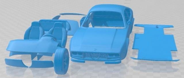 alfa romeo gt 1300 küçük zagato 1972 yazdırılabilir araba otomotiv yuva ölçülü Tamiya rc miniz hobi mikro 3d print model - Mito3D