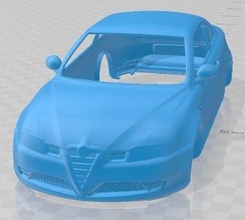 alfa Romeu gt 2004 imprimível corpo carro fenda escalextrico Tamiya rc miniz passatempo micro 3d print model - Mito3D