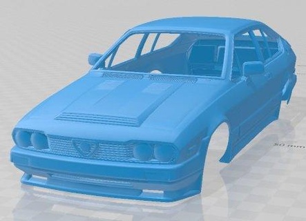 esparto Romeo gtv6 afinado imprimible cuerpo coche vehiculo 3d impresión modelo automotor espacio scalextric Tamiya rc miniz pasatiempo micro 3d print model - Mito3D
