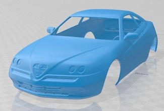 alfa romeo gtv 1995 printable body car slot scalextric tamiya rc miniz hobby micro 3d print model - Mito3D