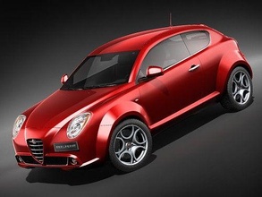 alfa romeo mi to 3d model in spor arabalar 3dexport mito 2008 2009 2010 hatchback i̇talya i̇talyan 3d print model - Mito3D