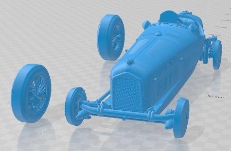 alfa romeo tipo monoposto p3 1934 stampabile macchina settore automobilistico diorama modellazione passatempo solido scala modello 3d print model - Mito3D