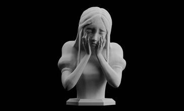 Alice pays merveilles américain Mcgees larmes Roche sculpter numérique modèle 3d impression stl statue Télécharger dossiers fichier vidéo Jeu 3D 3d print model - Mito3D