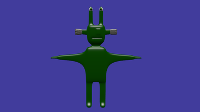 extraterrestre 3d modelo in bombardeo 3dexport blender3d personaje planeta 27027 3d print model - Mito3D