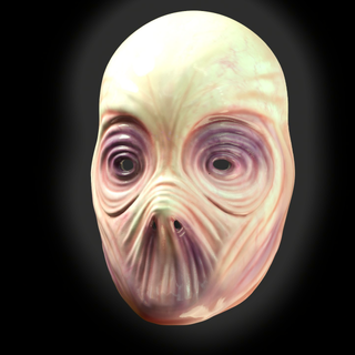 alien mask horror monsters & creatures halloween monster martian terror 3d print model - Mito3D