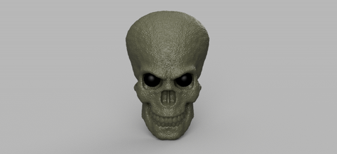 alieno cranio interni statua geometrico forma scheletro spaventoso mostro arredamento scrivania giocattolo orrore osso anatomia testa creatura paura arte 3d print model - Mito3D