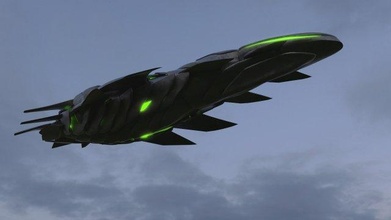Außerirdischer Raumschiff UFO Raumfahrzeug Konzept Fahrzeug Fantastisch fiktiv Wissenschaft sci fi interstellar 3d print model - Mito3D