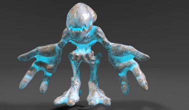 extranjero sci-fi gratuita la criatura espacio guerrero bestias monster enemigo blindados extranjeros humanoide el exoesqueleto los depredadores futuro ovni ciencia-ficción low-poly juego-listo sin envolver 3dprintable 3d print model - Mito3D