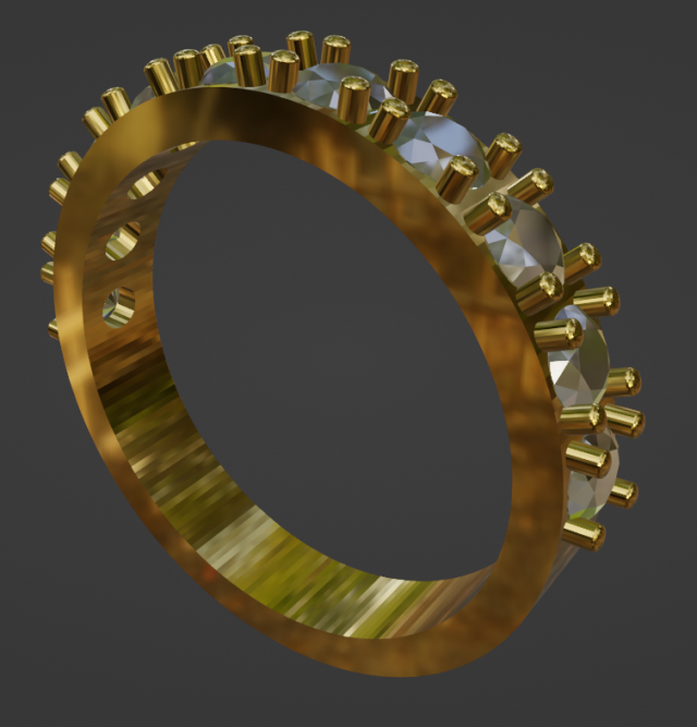alleanza gratuito 3d stampa modello in anelli 3dexport squillare diamante 3D print model - Mito3D