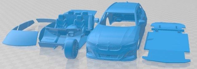 alpina d3 touring 2020 printable car 3d print model automotive slot scalextric tamiya rc miniz hobby micro 3d print model - Mito3D