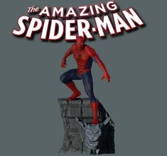 amazing spider-man - printable diorama 3d print model in man 3dexport spiderman marvel action-figure actionfigure male avengers ironman prinitable superhero super-hero thor hulk wolverine 3d print model - Mito3D