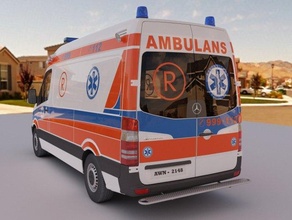 krankenwagen wagen 3d modell lkw 3dexport fahrzeug notfall 911 3d print model - Mito3D