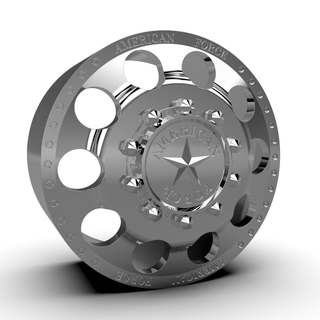 american force 5 holes drw automotive car wheel rim tire tyre torota weels ready 3d print truck wheelset 3d print model - Mito3D