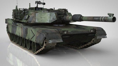 american main battle tank armor equipment military iraq war desert 3d print model - Mito3D