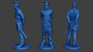 american naval officer stand2 civil war union acwus1 3d print model in figurines 3dexport man miniature figure sculpture army soldier military usa north 1836 ship sailor lunch navy action-figure 3d print model - Mito3D