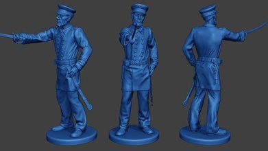 american naval officer sword2 civil war union acwus1 3d print model in figurines 3dexport man miniature figure sculpture army soldier military usa north 1836 ship sailor lunch navy action-figure 3d print model - Mito3D