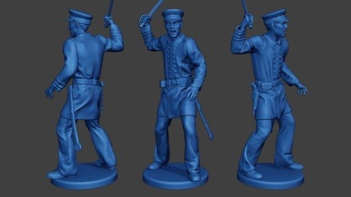 american naval officer sword civil war union acwus1 3d print model in figurines 3dexport man miniature figure sculpture army soldier military usa north 1836 ship sailor lunch navy action-figure 3d print model - Mito3D