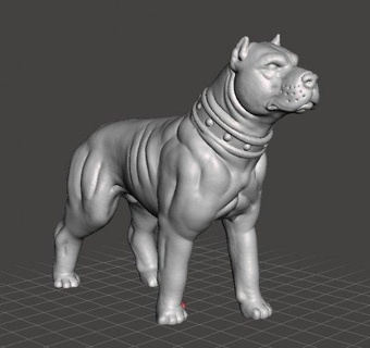 american pitbull figure model animal creature wildlife figurine dog lover animals monster action-figure 3-75inch hound nature ornament doggo puppy doggy terrier fantasy toy pvc collector dungeonsanddragons companion hunting 3d print model - Mito3D