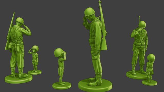 américain soldat ww2 attention lb a15 3d impression modèle in figurines 3dexport sculpture miniature guerre figure homme militaire armée cheveux bataille mondiale alliés garand thompson couverture gaine feu casque action 3D print model - Mito3D