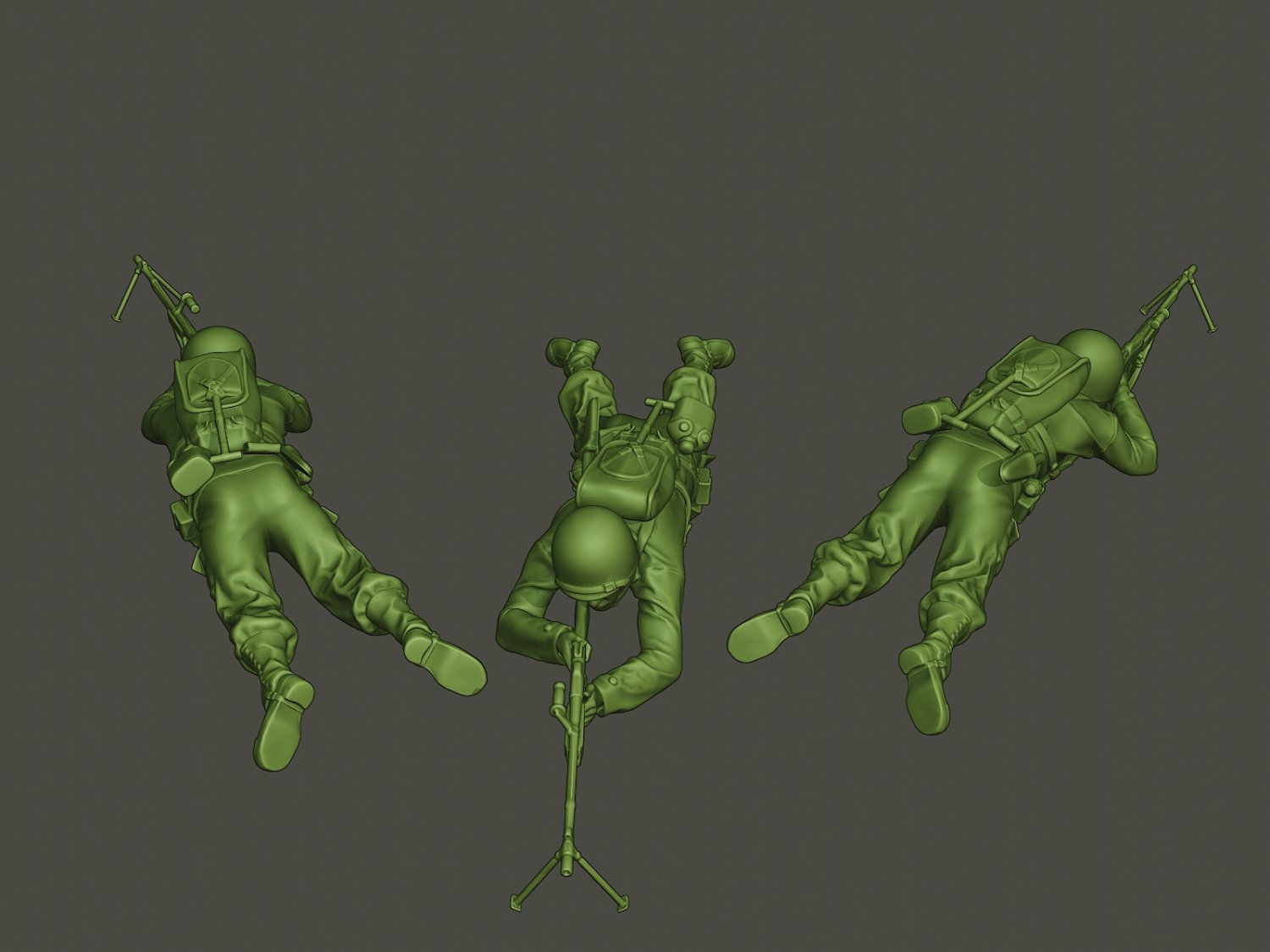 amerikanisch soldat ww2 schießen lügen a3 3d drucken modell figuren 3dexport krieg aktion miniatur zahl skulptur männer militär armee m1918 bräunung ii schießen 3D print model - Mito3D