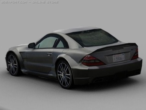 amg Mercedes benz sl 65 siyah düşük poli sl65 dtm baskı 3d print model - Mito3D