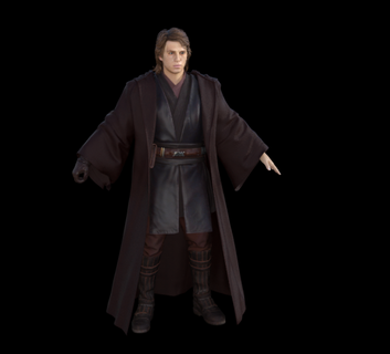 Anakin andante cielo posando hombre guerra Galaxias 3d print model - Mito3D