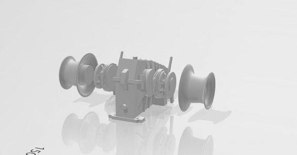 anchor winch ship models  vehicle winch tug tugboat model rc vessel  3d print model - Mito3D