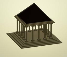 ancien grec temple 3d impression modèle in architecture 3dexport bâtiment 3d print model - Mito3D