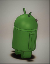 logo di android modello giocattolo 3d logo3d il carta peso 3dprinting 3d print model - Mito3D