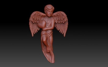 ángel 3d impresión modelo in 3dexport angeles alas cupido amor 3d print model - Mito3D