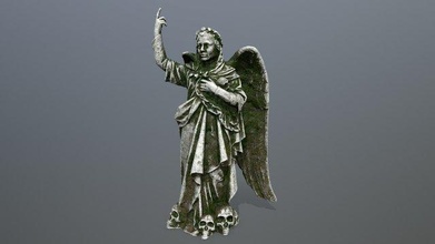 angel1 statue ange calcul sculp sculpter 3d print model - Mito3D