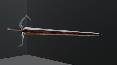 melek 3d model in saldırı tüfekler 3dexport kılıç espada fantazi ortaçağa ait kılıçpoly 3d print model - Mito3D