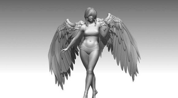 angel woman female girl schwarzenegger figure bodybuilding muscle gym fitness sport fit muscles bodybuilder miniatures man strongman classic arnoldclassic sculpture sculpt 3d print model - Mito3D