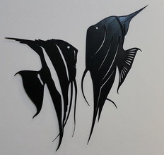 angelo pesce parete arte arredamento 3d stampa modello in 3dexport decorazione animali acquario stampa 3d print model - Mito3D