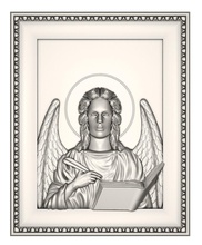 angel icon stl religion cult culture art church 3d print free metal 3d print model - Mito3D