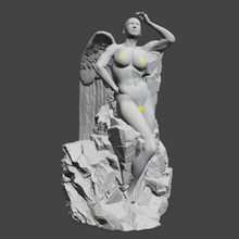 engel statue 3d drucken modell frau 3dexport schaffung adam cherub dekor rahmen 3d print model - Mito3D