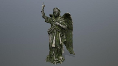ange statue calcul sculp sculpter 3d print model - Mito3D