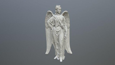ange statue 3d impression modèle in femme 3dexport chérubin décor réglage 3d print model - Mito3D