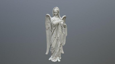 engel statue 3d drucken modell frau 3dexport cherub dekor rahmen 3d print model - Mito3D