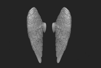 angel wings angel wings human statue cupid valentine feather arrow cherub cherubim jesu printing 3dprint sculpture art sculptures