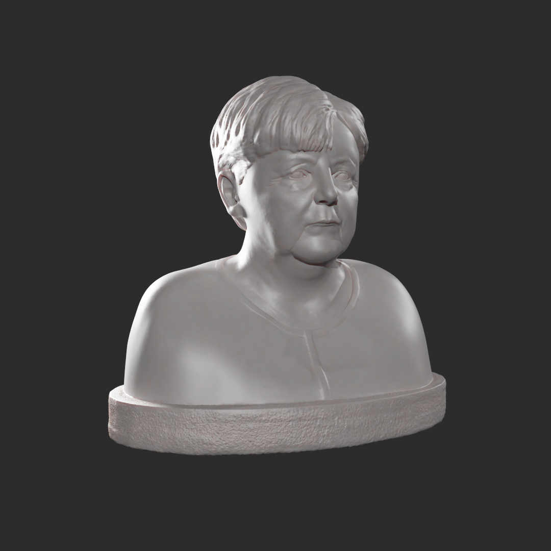 angela merkel merkel- politician- germany-the president- statuette- sculpture- character hair chancellor 3D print model - Mito3D