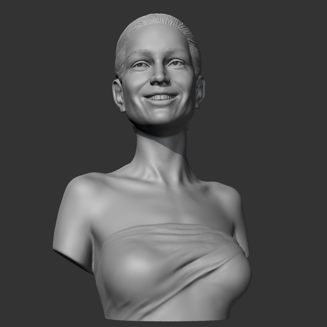 angelina jolie 3d yazdır model in heykel 3dexport karakter insanlar insan baş vesika büst kadın devlet başkanı kız şirin adam aktris 3D print model - Mito3D