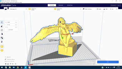 angelo gratuito 3d stampa modello in scultura 3dexport matrice 3d print model - Mito3D