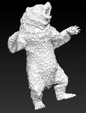 böse grizzly bear tragen ursus 3d Modell Skulptur auf die Jagd trophy Tier wild Schimmel cnc drucken - Fräsen 3d print model - Mito3D