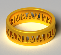 anima dulcis vivas mecum 2 rings 3d print model in 3dexport ring jewelry weddingrings 3d print model - Mito3D