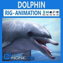 animated bottlenose dolphin delphinus aduncus aquatic blowhole fin flipper life mammal ocean pacific porpoise sea swimming truncates tursiops whale 3d print model - Mito3D