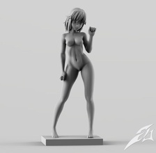anime figura 01 3d impresión modelo in figuritas 3dexport 3dprinting japón lindo sexy 3d print model - Mito3D