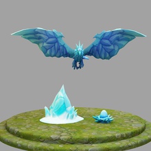 anivia league of legends 3d print model in monsters & creatures 3dexport character toy body lol champion stl 3dprint games toys game accessories art 3d print model - Mito3D