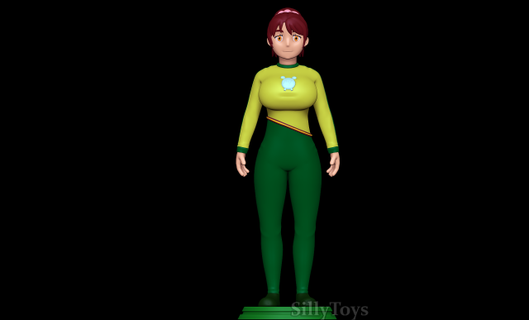 anna hanyu yolkian outfit woman buddy daddies anime female thick alien mind control 3d print model - Mito3D